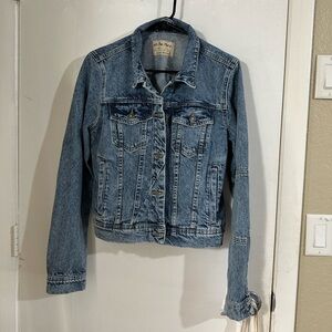 FREE PEOPLE, light indigo denim jean jacket, NWT, size medium
